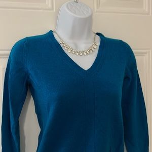 Banana Republic 100% Merino Wool Blue Sweater